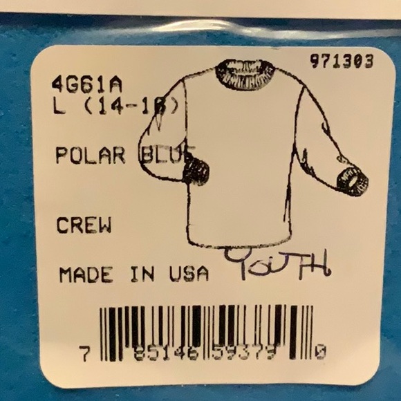 PolarMax BASELAYER QUATTRO FLEECE  CREW top - Polar Blue - Picture 9 of 9